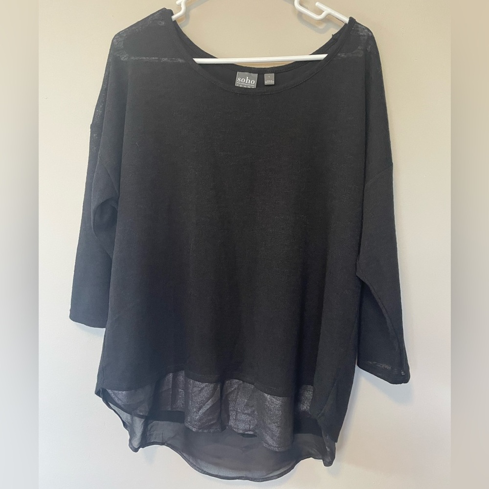 Black Lightweight Sweater